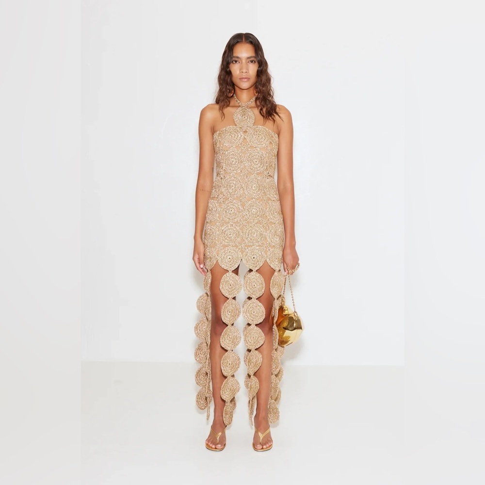 NWT Simon Miller Beep Beep Gold Dress